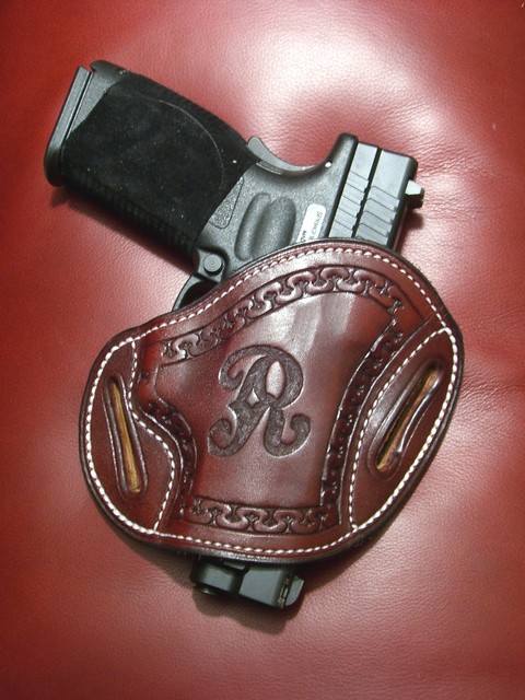 Compact Pancake Holster with Initial